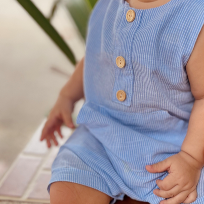 Lucas Romper Azul Claro