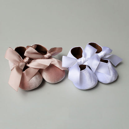 Corsage Satin Baby Shoes