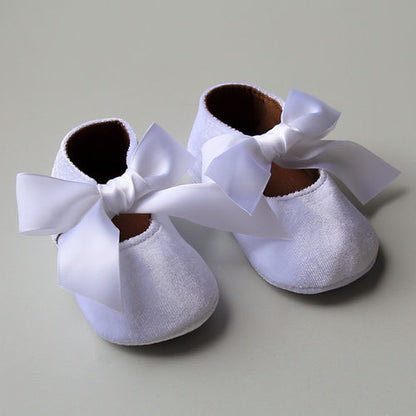 Corsage Satin Baby Shoes