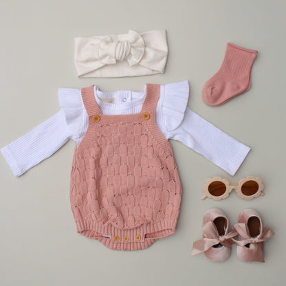 Waffle Knit Romper